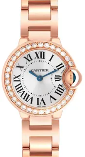 Cartier Ballon Bleu 28mm Rose gold Silvered