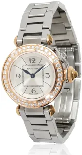 Cartier Miss Pasha WJ124021 27mm Rose gold and Stainless steel Silver