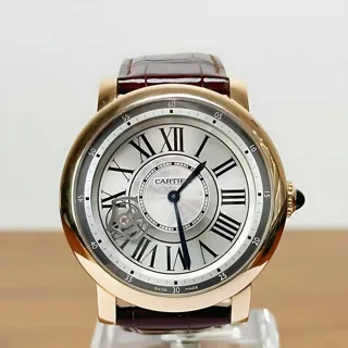 Cartier Rotonde de Cartier W1556205 47mm Rose gold Silver