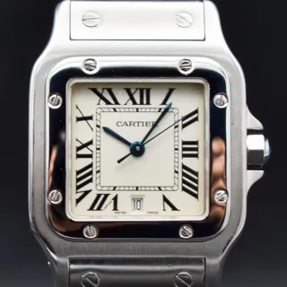 Cartier Santos Galbée 1564 29mm Stainless steel White