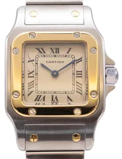 Cartier Santos Galbée W20012C4 24mm Yellow gold and Stainless steel Champagne