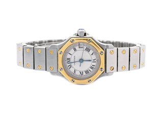 Cartier Santos Ronde Stainless steel and gold