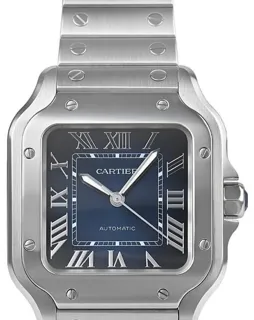 Cartier Santos WSSA0063 35mm Stainless steel Blue