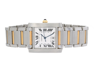 Cartier Tank Française W51002Q4 Stainless steel and gold