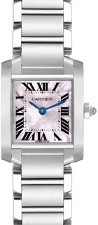 Cartier Tank Française W51028Q3 20mm Stainless steel Pink