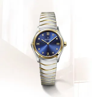 Ebel Sport Classic 1216446A 29mm Yellow gold and Stainless steel Blue