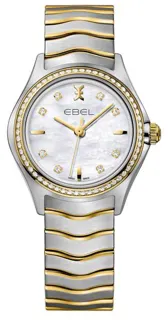 Ebel Wave 1216351 30mm Yellow gold and Stainless steel White