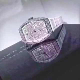 Franck Muller Vanguard V32QZ 32mm Steel Silver