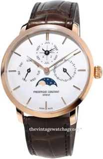 Frédérique Constant Slimline FC-775V4S9 18k rose gold Silver