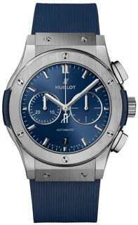 Hublot Classic Fusion Chronograph 541.NX.7170.LR 42mm Titanium Blue