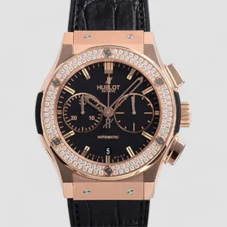 Hublot Classic Fusion Chronograph 521.OX.1180.LR.1104 45mm Rose gold Black