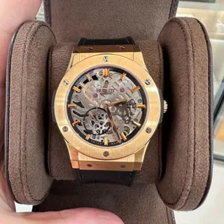 Hublot Classic Fusion Ultra-Thin 515.OX.0180.LR 45mm Rose gold Skeletonized