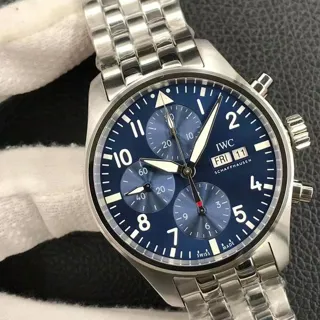 IWC Pilot Chronograph IW388102 41mm Stainless steel Blue