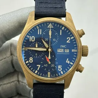 IWC Pilot Chronograph IW388109 41mm Bronze Blue