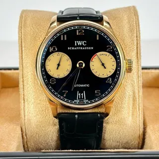 IWC Portugieser IW500121 42mm Red gold Black