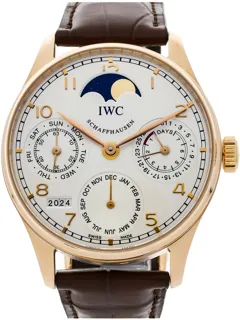 IWC Portugieser IW502213 42.5mm Rose gold Silver