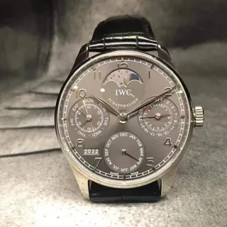 IWC Portugieser IW502218 42.5mm White gold Grey