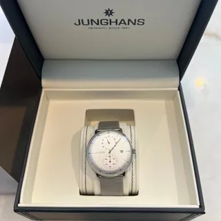 Junghans max bill 27449246 40mm Stainless steel Silver