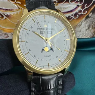 Maurice Lacroix Les Classiques Phases de Lune LC6068-YG101-13E 40mm Yellow gold White