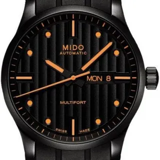 Mido Multifort M005.430.37.051.80 42mm Stainless steel Black