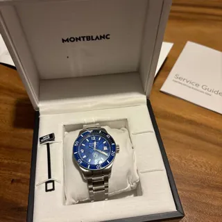 Montblanc 1858 129369 41mm Stainless steel Blue