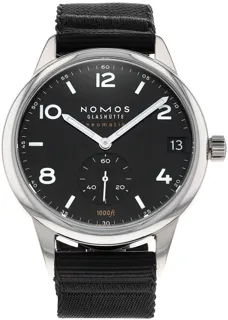 NOMOS Club 781 Stainless steel Black