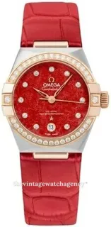 Omega Constellation 131.28.29.20.99.002 29mm brushed/polished steel Red