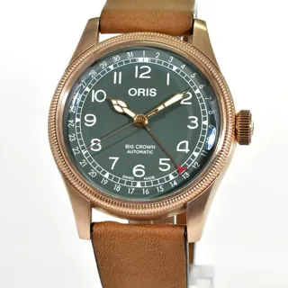 Oris Big Crown 01 754 7741 3167-07 5 20 58BR 40mm Bronze Green