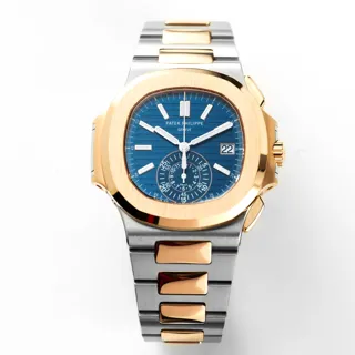 Patek Philippe Nautilus 5980/1AR-001 40mm Rose gold and Stainless steel Blue