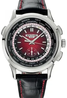 Patek Philippe World Time Chronograph 5930G-011 White gold Red