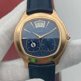 Piaget Emperador G0A33015 42.5mm Rose gold Blue