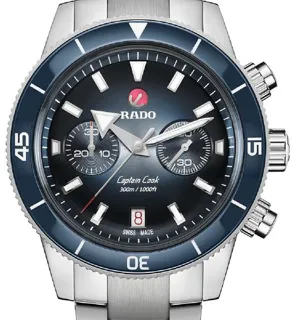 Rado Captain Cook R32145208 43mm Ceramic and Stainless steel Blue