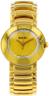 Rado Coupole R22551263 23mm Yellow Gold Plated Champagne