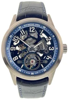 Raymond Weil Freelancer 2785TIR05500 38mm Steel Skeletonized