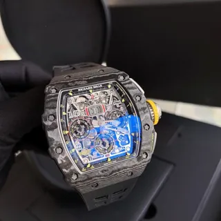 Richard Mille RM 011 RM 11-03 50mm Carbon fiber Black