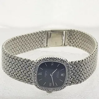 Rolex Cellini 3890 687 16 22.5mm White gold Black