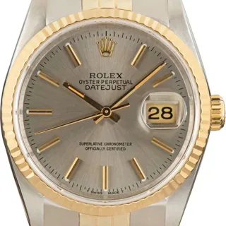 Rolex Datejust 36 16233 Stainless steel and 18k yellow gold Gray