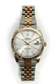 Rolex Datejust 126331-0018 Rose gold and Stainless steel Silver