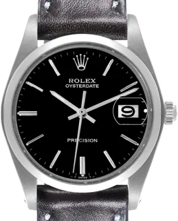 Rolex Oysterdate Precision 6694 Stainless steel Black