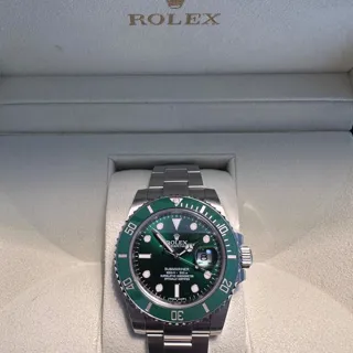 Rolex Submariner Date 116610LV 40mm Stainless steel Green