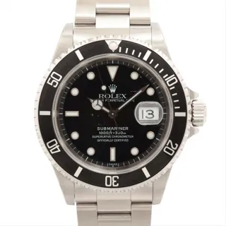 Rolex Submariner Date 16610 40mm Stainless steel Black