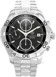 TAG Heuer Aquaracer CAF2110.BA0809 41mm Stainless steel Black