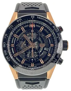 TAG Heuer Carrera Calibre HEUER 01 CAR2A5A 45mm Rose gold Skeletonized