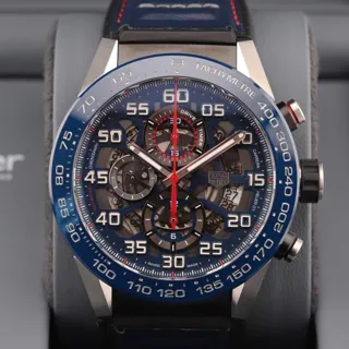 TAG Heuer Carrera Calibre HEUER 01 CAR2A1N.FT6100 (RED BULL) 45mm Steel Blue