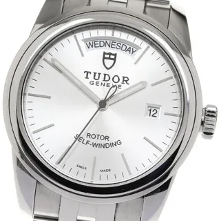 Tudor Glamour Date-Day 56000 39mm Steel Silver