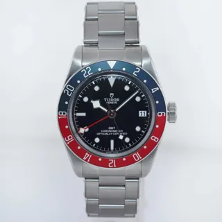 Tudor Heritage Black Bay GMT 41mm Stainless steel Black