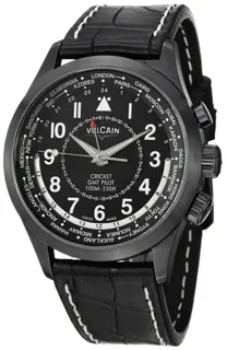 Vulcain Aviator 100108.332 DLC Stainless steel Black