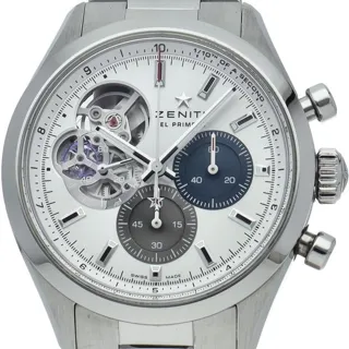 Zenith El Primero 03.3300.3604/69.M3300 39.5mm Stainless steel Silver