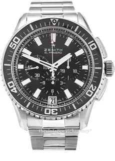 Zenith El Primero Stratos Flyback 03.2060.405/21.m2060 Stainless steel Black