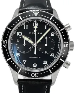 Zenith Pilot 03.2240.4069/21.C774 43mm Stainless steel Black